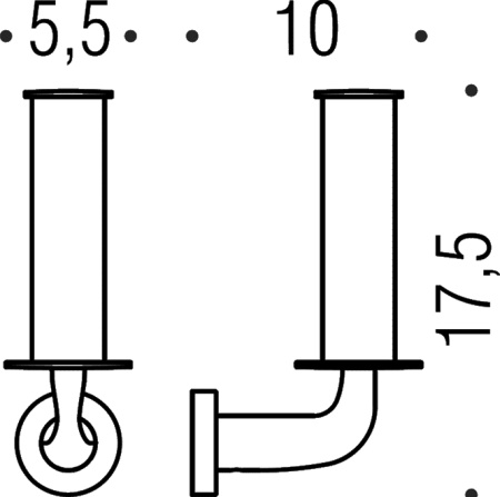 держатель для запасных рулонов colombo design basic b2790