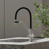 смеситель для кухни sancos dora sc4003gr белый гранит черный