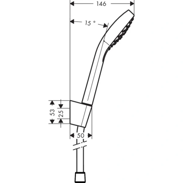 душевой набор hansgrohe croma select s 1jet 1,25 м 26420400