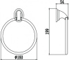 кольцо для полотенец savol 31 s-003160
