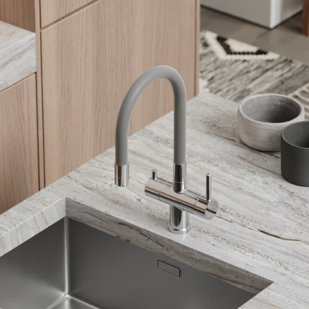 смеситель для кухни sancos lucia sc4004ch хром серый
