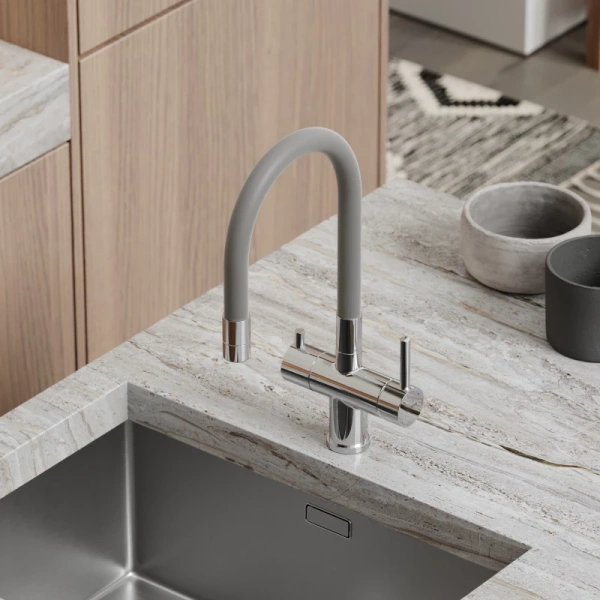 смеситель для кухни sancos lucia sc4004ch хром серый