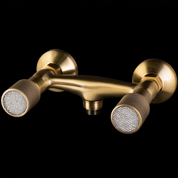 смеситель для душа boheme royal cristal 314-royal бронза