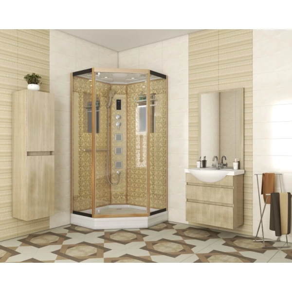 душевая кабина niagara luxe ng-7717g 100x100 с гидромассажем