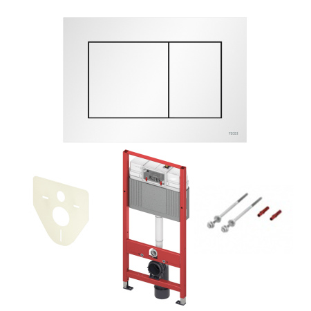 Система инсталляции для унитазов TECE TECEBase K440417 4 в 1 с кнопкой смыва цвет белый матовый