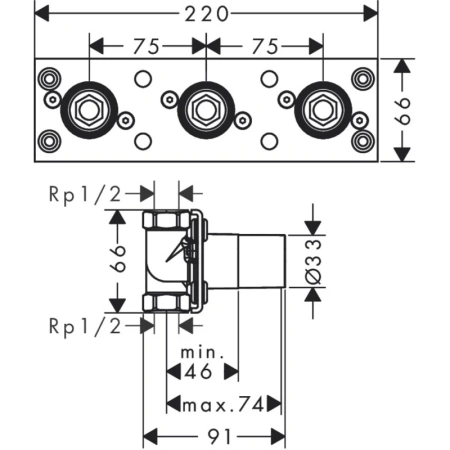 внутренняя часть 1/2" axor 45442180