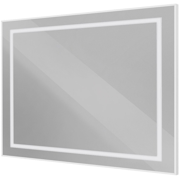 зеркало belbagno kraft 100 spc-kraft-1000-800-sens-al с подсветкой сатин с сенсорным выключателем