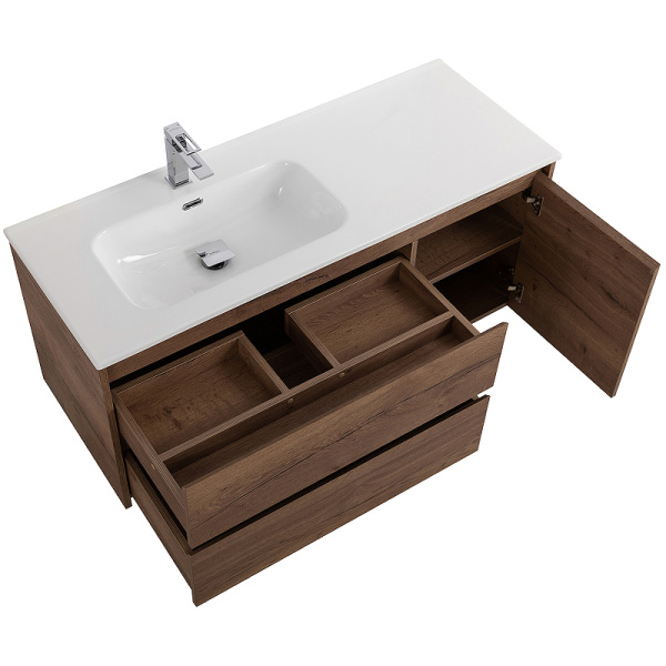 тумба под раковину belbagno kraft 100 l kraft-1000-2c-1a-so-rt-l подвесная rovere tabacco