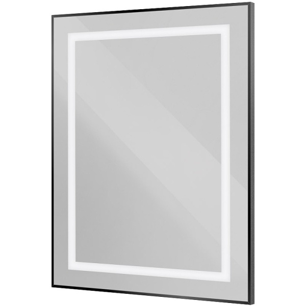 зеркало belbagno kraft 70 spc-kraft-700-800-sens-nero с подсветкой черное с сенсорным выключателем