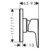 смеситель для душа hansgrohe talis e 71764000