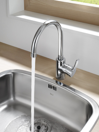 смеситель для кухни roca l20 5a8409c0m