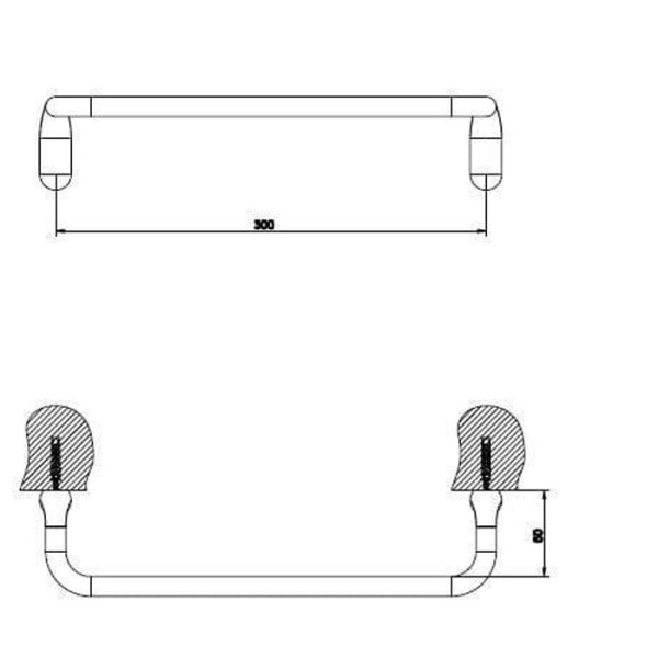 Полотенцедержатель Gessi Goccia 38097#031