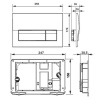 комплект унитаза с инсталляцией roca gap 893104100 с крышкой микролифт и клавишей смыва хром глянцевый