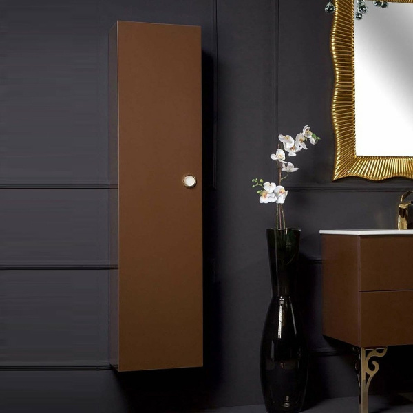 шкаф пенал boheme armadi art neoart 35 834-db подвесной dark brown