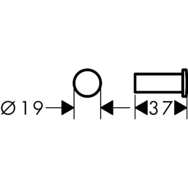 Крючок Hansgrohe Logis Universal 41711000 для ванны, хром