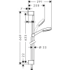 душевой набор ecosmart 9 л/мин 0,65м hansgrohe crometta 100 vario 26654400