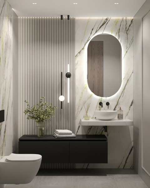столешница под раковину boheme armadi art flat 60 869-060-clct белый мрамор