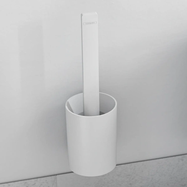 Ершик для унитаза Hansgrohe WallStoris 27927700 настенный, матовый белый