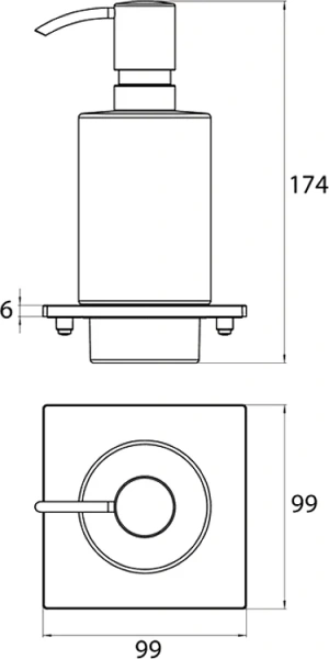 Дозатор для мыла Emco Liaison 1821 001 05 хром Дозатор для мыла Emco Liaison 1821 001 05 хром