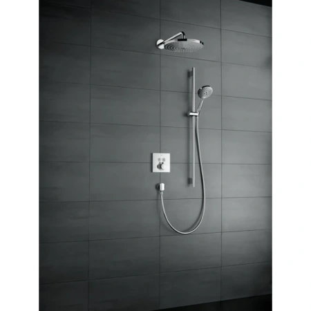 верхний душ с держателем hansgrohe raindance select s 27378400