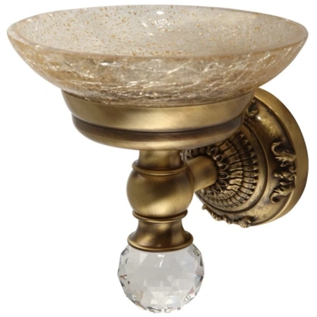 мыльница migliore cristalia 16758 цвет бронза с кристаллом swarovski
