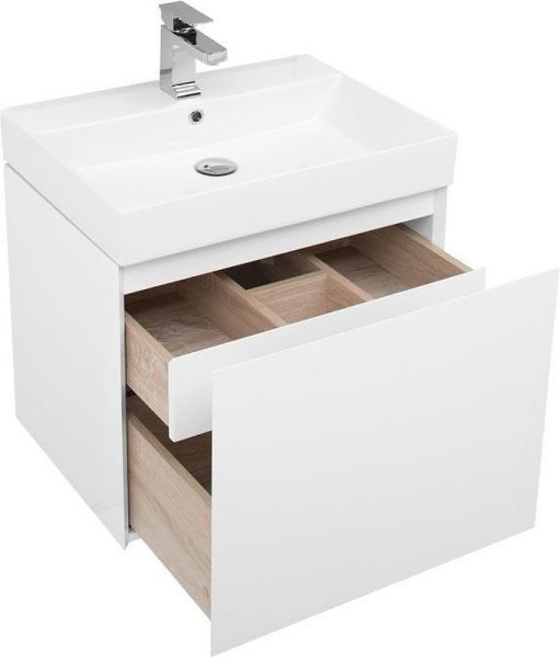 тумба с раковиной aquanet йорк 70 212592 подвесная белый глянец тумба с раковиной aquanet йорк 70 212592 подвесная белый глянец