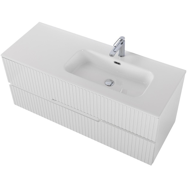 тумба под раковину cezares duet-n 120 r duet-n-1200-2c-so-bl-r подвесная bianco lucido