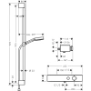 термостат для душа hansgrohe pulsify select 105 3jet relaxation 24270000