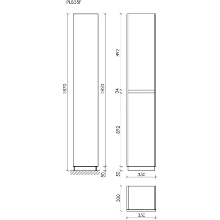 шкаф пенал sancos libra floor 35 plb35fw белый глянец