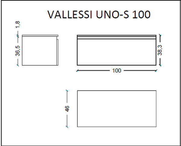 тумба boheme armadi art vallessi uno-s 100 897-100-l подвесная light oak