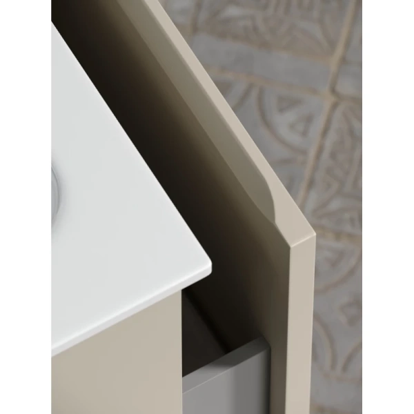 тумба под раковину sancos very 100 l vr100lce подвесная beige soft