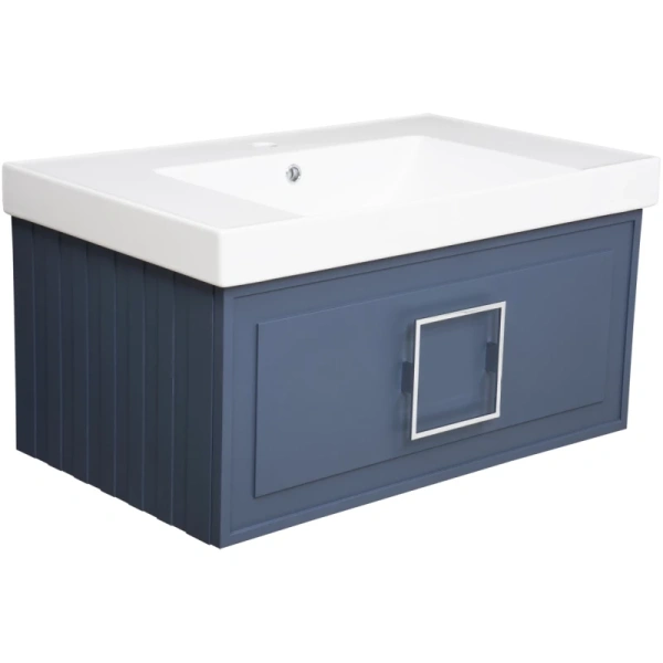 тумба синий матовый 77,6 см la fenice cubo fnc-01-cub-bg-80