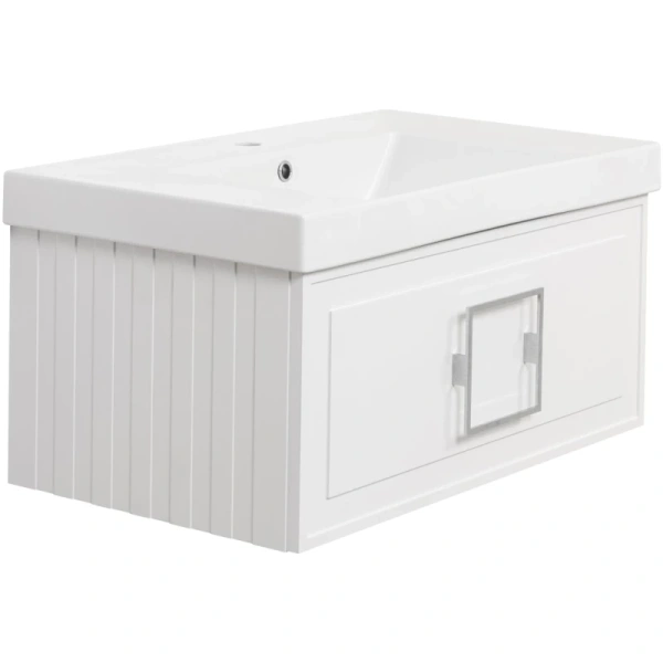тумба белый матовый 77,6 см la fenice cubo fnc-01-cub-b-80