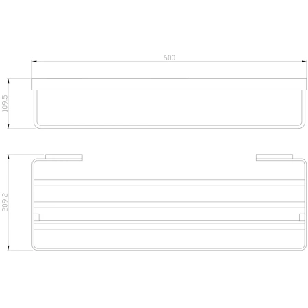 полка для полотенец wonzon & woghand lotte ww-8381a 60 см, хром