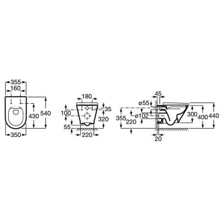 комплект унитаза с инсталляцией roca the gap round pack rimless 893105000 с сиденьем микролифт без клавиши смыва