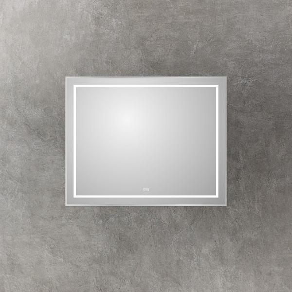 зеркало belbagno kraft 100 spc-kraft-1000-800-led-tch-warm с подсветкой сатин с сенсорным выключателем и подогревом