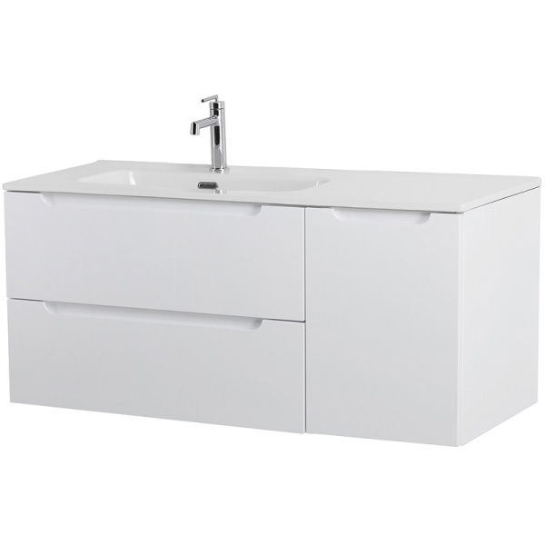 тумба под раковину belbagno etna 120 l etna-1200-2c-1a-so-bl-l подвесная bianco lucido