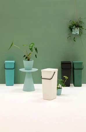 мусорное ведро brabantia sort&go 251085 40 л, мятное