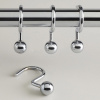крючок для шторы blonder home ball hook crome