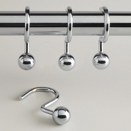 крючок для шторы blonder home ball hook crome