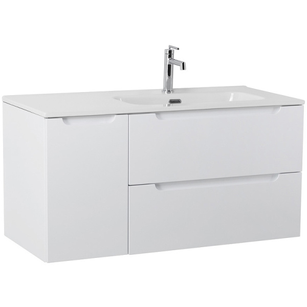 тумба под раковину belbagno etna 100 r etna-1000-2c-1a-so-bl-r подвесная bianco lucido