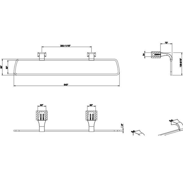 Полотенцедержатель Gessi Mimi 33303#031