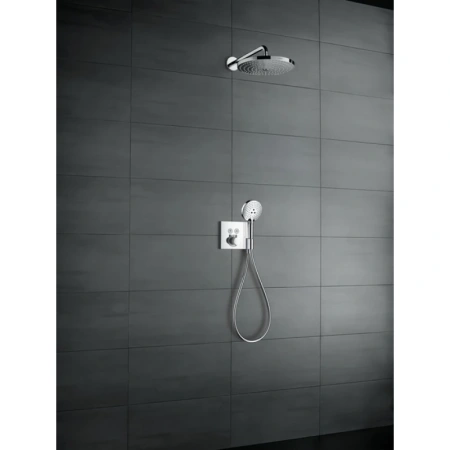 термостат для 2 потребителей, см hansgrohe showerselect 15765000