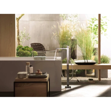 смеситель напольный для ванны hansgrohe metropol 32532000