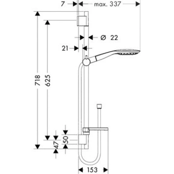 hansgrohe raindance select е 27856400 душевой гарнитур