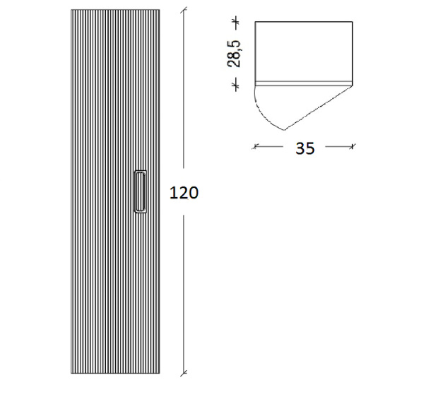 шкаф пенал boheme armadi art vallessi avantgarde linea 35 845-bg подвесной черный золото