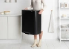 мусорное ведро brabantia bo pedal bin 211508 30+30 л, черное