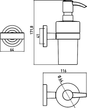 дозатор для мыла emco polo 0721 001 02 дозатор для мыла emco polo 0721 001 02