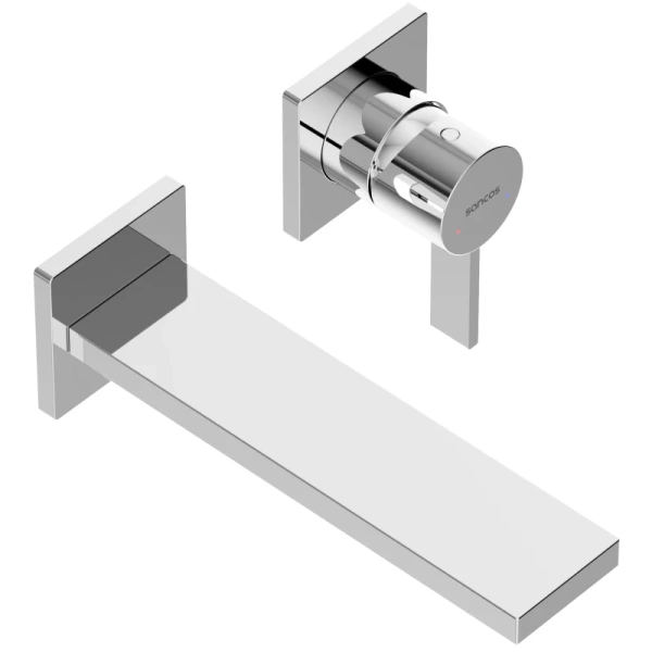 смеситель для раковины sancos linn sc9021ch встраиваемый, хром