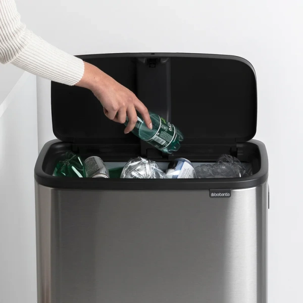 Мусорное ведро Brabantia Bo Touch Bin Hi 130267 60 л, стальное матовое